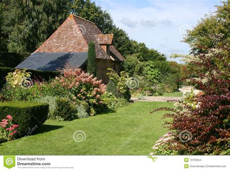 Normandy Country Garden With Lawn Stock Photo Image Of Auge Holiday