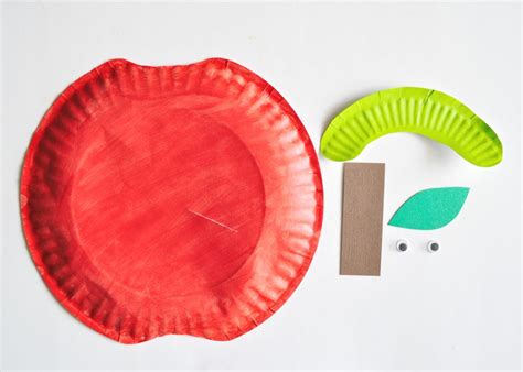Paper Plate Apple Craft I Heart Crafty Things