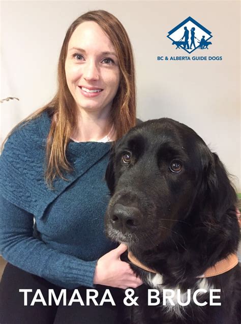 Tamara And Guide Dog Bruce Bc And Alberta Guide Dogs