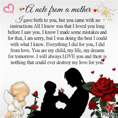 Note from a Mother - PicMix