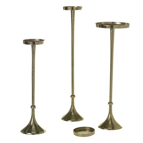 Divine Ultra Tall Candle Holders Set Of Three Moss Manor