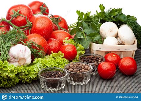 Fresh Vegetable On Wooden Table Stock Photo Image Of Cooking Kitchen