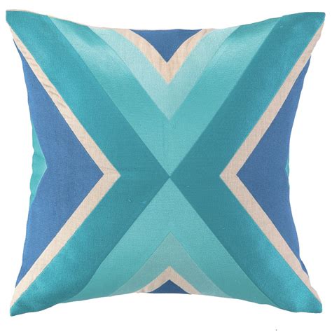 Buy Trina Turk Residential Linen Embroidered Throw Pillow Building