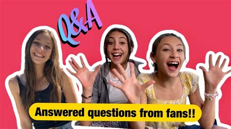 Answering Fan Questions Surprise I Hello Sister Qanda Youtube