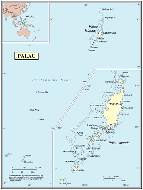 Palau Politische Karte