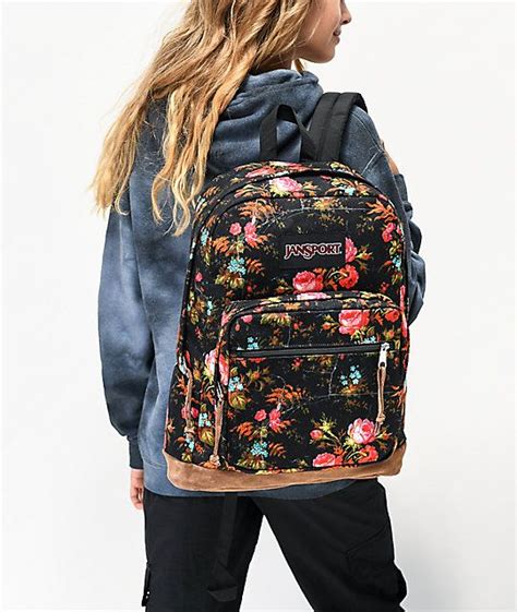 Jansport Right Pack Exp Country Garden Backpack Zumiez Leather Zipper