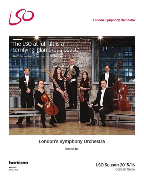 201516 Season Guide By London Symphony Orchestra Issuu