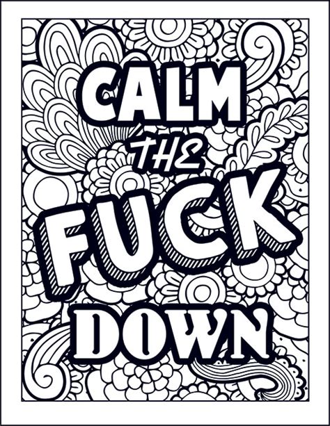 43 Coloring Pages For Adults Swear Words 