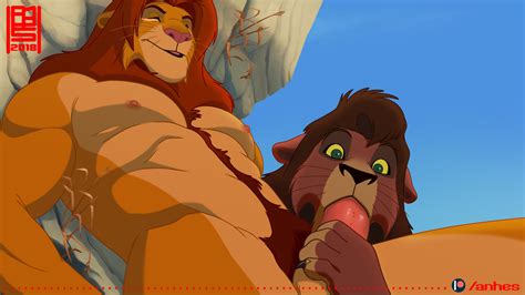 Rule 34 Anhes Balls Disney Gay Happy Trail Kovu Lion Male Muscular