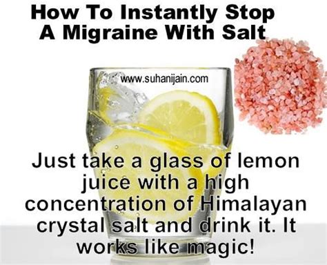 How To Use Salt For Instant Migraine Relief Migraines Remedies