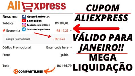 Cupom De Desconto No Aliexpress 2023 YouTube