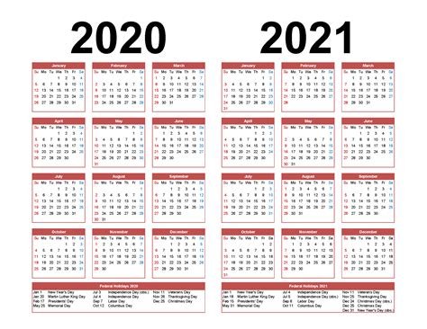 Pick Printable 2 Year Calendar 2020 2021 Calendar Printables Free Blank