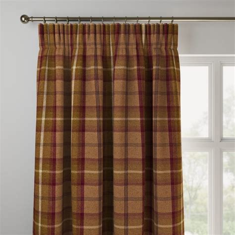Highland Check Made To Measure Curtains Dunelm