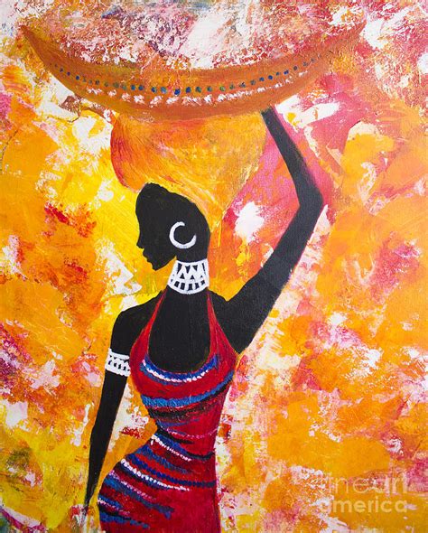 Abstract African Woman Painting Ph