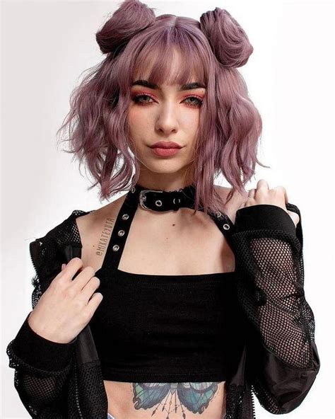 The Future Is Now A Wearable Cyberpunk Inspo Album In 2021 Girl Hair Colors Short Hair
