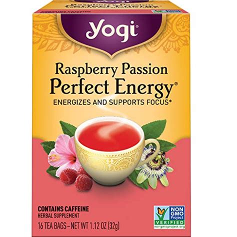 The Tea Supply Yogi Tea Raspberry Passion Perfect Energy 6 Pack