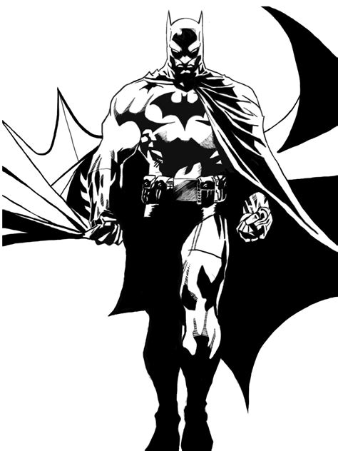 Batman Art Black And White Clip Art Library