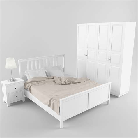 Ikea Hemnes Bedroom Set 3d Model Cgtrader