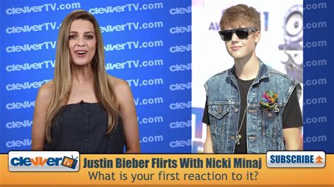 Justin Bieber Flirts With Nicki Minaj At Bet Awards Youtube