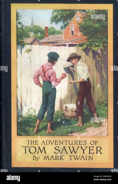 Ilustración De La Portada De La Edición De Harper And Brothers 1910 De The Adventures Of Tom