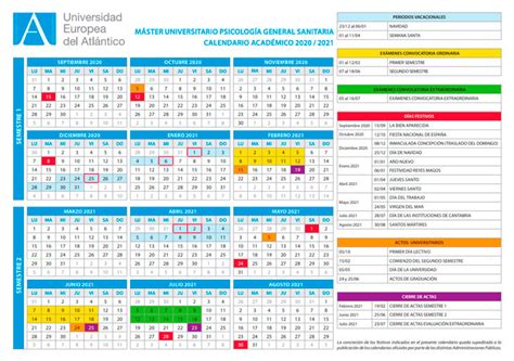 Calendario Académico Y Exámenes