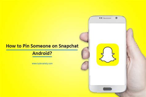 How To Pin Someone On Snapchat Android 5 Simple Steps