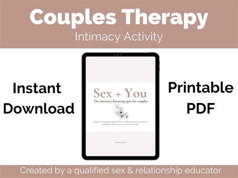 Couples Intimacy Activity Relationship Workbook Couples Etsy