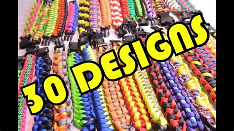 Paracord bracelet patterns with step by step guide with pictures. 30 Paracord Designs in 2 Minutes - All Paracord Survival ...