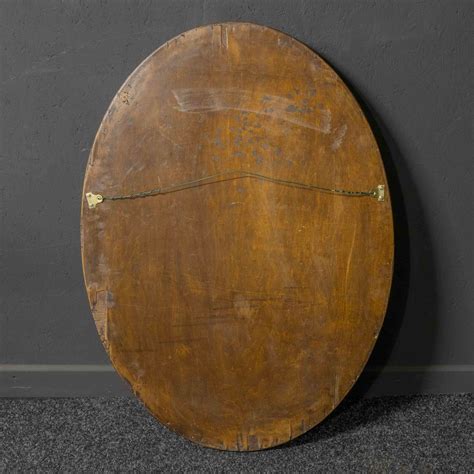 Antiques Atlas Large Early 20th Century Oval Oak Mirror