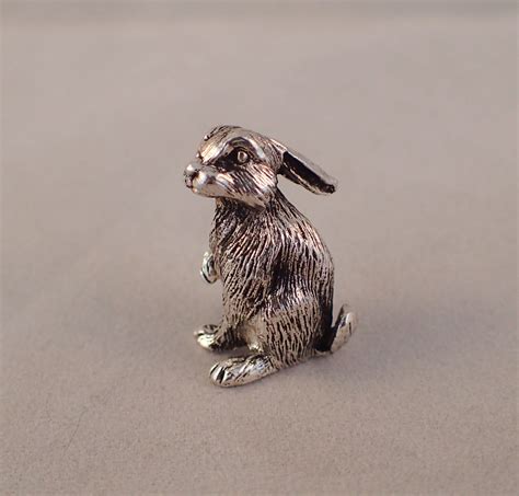 Miniature Metal Rabbit Figurine 25cm 098 Tall Rabbit Figurine