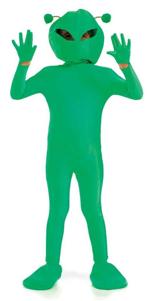 Childrens Green Alien Fancy Dress Costume 2982 Karnival Costumes