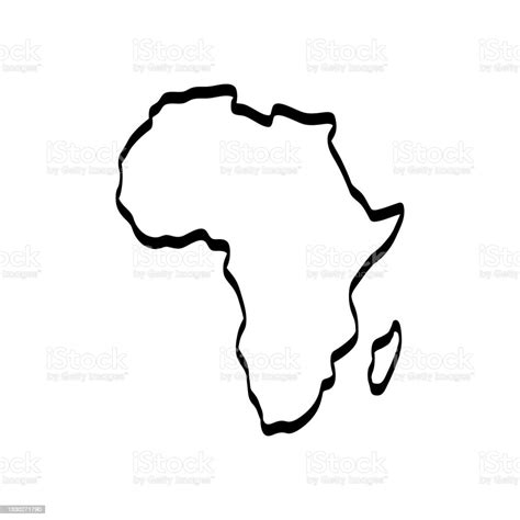 Africa Map Vector Stock Illustration Design Template Stock Illustration