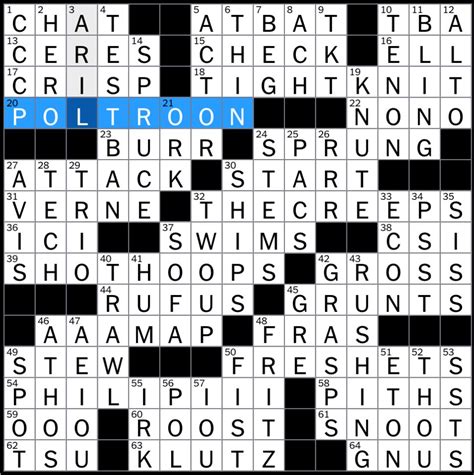 Rex Parker Does The Nyt Crossword Puzzle Schmooze Tue 7 28 15