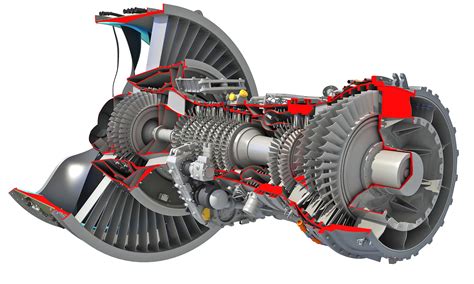 3d Geared Turbofan Engine Cutaway Turbosquid 1470867