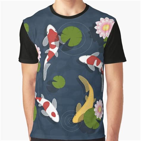 Japanese Koi Fish Pond T Shirt For Sale By Chibibikun Redbubble