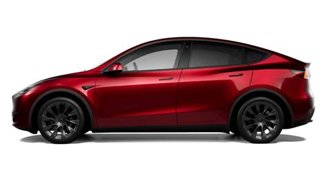 Bild › Tesla Model Y Midnight Cherry Red