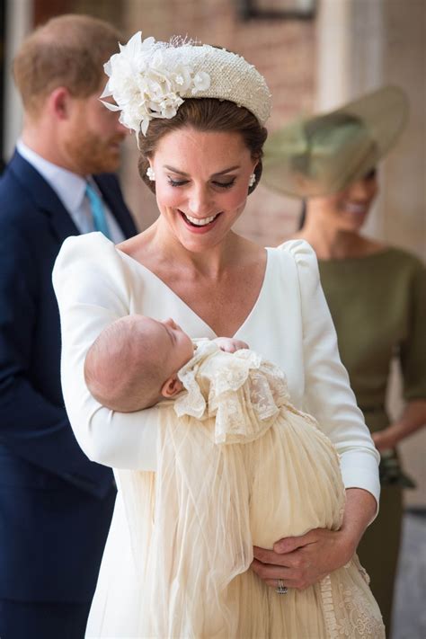 Kate Middleton S Christening Dress Royal Wows In Alexander Mcqueen At Prince Louis Baptism