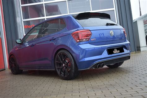 Vw polo gti aw tuning & performance parts. 70mm Single-Anlage mit Klappensteuerung, VW Polo AW GTI ...