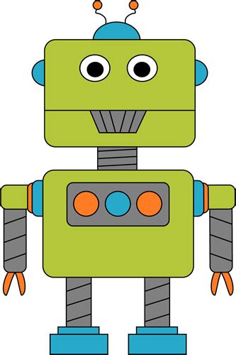 Cute Robot Clip Art Robot Clipart Set Colourful Robots Commercial Use