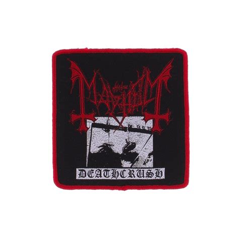 Mayhem Deathcrush Embroidered Patch Black