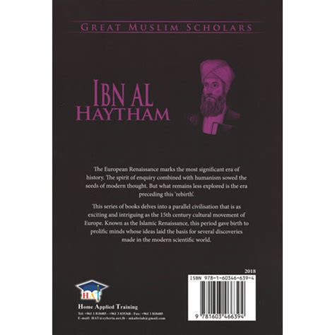 Great Muslim Scholars Ibn Al Haytham Al Aman Bookstore And Publisher