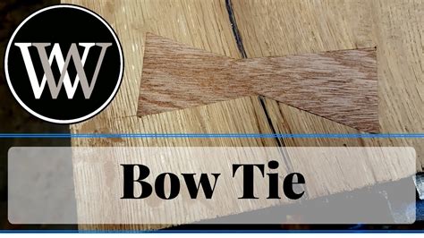 How To Inlay A Bow Tie Or Butterfly In Wood To Stabilize A Crack Or Cut