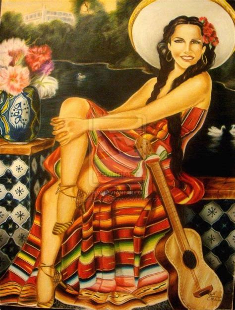 Mexican Lady By Artisticobsession On Deviantart Mexican Artwork