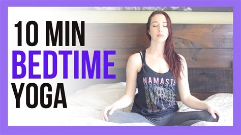 10 Min Yoga IN BED Bedtime Yoga Stretch For SLEEP YouTube