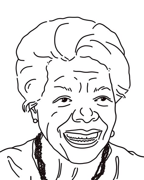 Maya Angelou Coloring Page Free Printable Coloring Pages Gambaran
