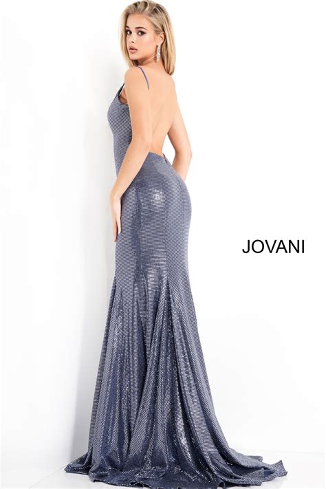 jovani 1087 spaghetti strap low back prom dress