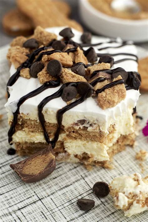 No Bake Peanut Butter Lasagna