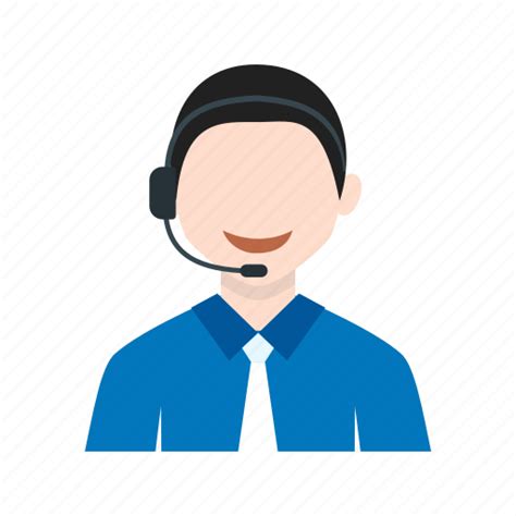 Agent Call Center Customer Operator Service Young Icon