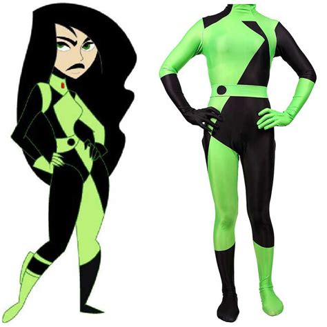 Disney Kim Possible Animated Series Super Villain Shego Womens Cosplay