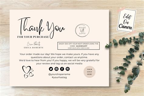 Online Small Business Thank You Card Graphic By Haffa Studio Creative